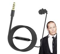 Auriculares individuales con cable, auriculares mono, auriculares de una sola cara con micrófono tipo C y conector de 3,5 mm para llamadas telefónicas, oficina, 1 paquete de auriculares de silicona