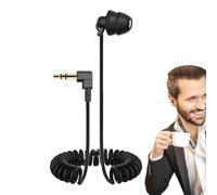 Auriculares individuales para teléfonos inteligentes: unidad de auriculares mono-audífonos flexibles, auriculares deportivos ligeros, auriculares laterales aislantes de ruido | Dispositivo de escucha