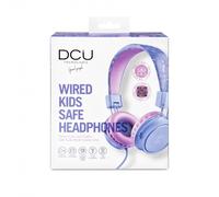 Auriculares infantiles con protección de volumen con cable rosa dcu 3