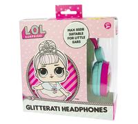 OTL Technologies Auriculares Infantiles LOL Surprise Glitterati con Volumen Limitado para NIÑOS DE 3 A 7 AÑOS