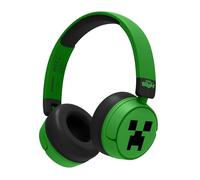 AURICULARES INFANTILES SIN CABLE MINECRAFT CREEPER CON CONTROL PARENTAL DE VOLUMEN Y CABLE PARA COMPARTIR AUDIO