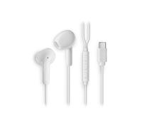 Auriculares intraaurales - NGS - Cross Glide White - USB-C - Micrófono integrado - Control de volumen