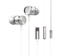 Auriculares intrauditivos cableados de metal USB Type-C con micrófono y control in-line para 6 Note 3 MIX 2 Letv LeEco Le Smartisan Pro - Ligero comodidad superior sonido mejorado graves destacados cl