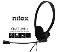 Auriculares intrauditivos Chat Live 2 (Negro) - NILOX