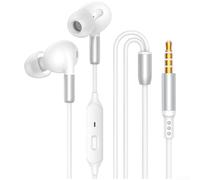 Auriculares intrauditivos con cable para juegos de 3,5 mm, cancelación de ruido tipo C para iPhone 16 auriculares con micrófono para teléfono, juegos, música, deportes manos (E)