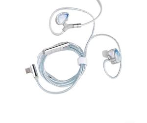 Auriculares intrauditivos con cable para juegos que ofrecen un sonido envolvente virtual 7.1 para mejorar la conciencia ambiental en mundo abierto y juegos (azul claro)
