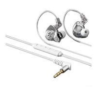 Auriculares intrauditivos con cable para músicos y jugadores, auriculares HiFi con cable desmontable con micrófono transparente y experiencia espaciosa inmersiva para Android para iOS de 1,2 m (B)