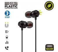 Auriculares Intrauditivos Muvit For Change MCHPH0006/ con Micrófono/ USB Tipo-C/ Negros