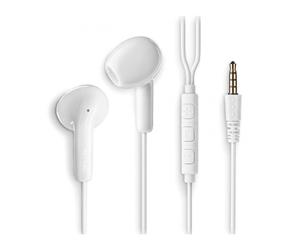Auriculares intrauditivos ngs cross flip/ con micrófono/ jack 3.5/ blancos