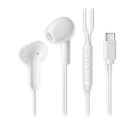 Auriculares intrauditivos ngs cross glide/ con micrófono/ usb tipo-c/ blancos