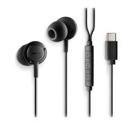 Auriculares intrauditivos ngs cross step/ con micrófono/ usb tipo-c/ negros
