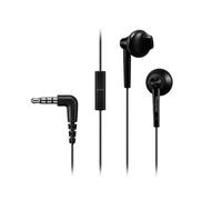 Auriculares intrauditivos panasonic rp-tcm55/ con micrófono/ jack 3.5/ negros