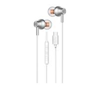 Auriculares intrauditivos qubo au-300c/ con micrófono/ usb tipo-c/ blancos