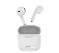 Auriculares intrauditivos R-PHONES TWS - Mini Bluetooth 5.3 con tecnología TWS, cargador/batería externa incluidos, color blanco.