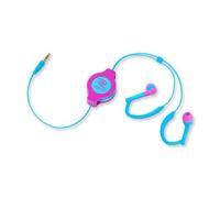 Auriculares intrauditivos retráctiles deportivos - Azul/Rosa