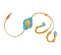 Auriculares intrauditivos retráctiles Sport - Azul/naranja