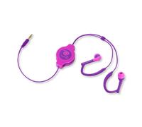Auriculares intrauditivos retráctiles Sport - Rosa/violeta