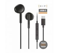 Auriculares Intrauditivos Tech One Tech earTECH TEC1302/ con Micrófono/ USB Tipo-C/ Negros