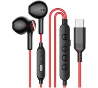 Auriculares intrauditivos tipo C con cable de 14,2 mm, paso dinámico del controlador para amplificador, para iPhone y Android (A)