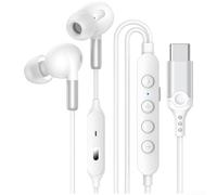 Auriculares intraurales con cable de 3,5 mm y auriculares USB-C para videojuegos, cancelación de ruido, sonido HiFi para iPhone 16 para iPad para Samsung para Huawei para Xbox 1,2M(C)