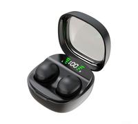 Auriculares invisibles para dormir de lado, inalámbricos Bt 5.4 para mini auriculares con ajuste profundo, comodidad para orejas pequeñas, larga duración de la batería, color negro