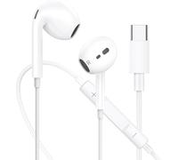 Auriculares iPhone 16 con Cable USB C, Auriculares USBC para iPhone 15 Plus/Pro/MAX, in-Ear HiFi estéreo con micrófono para Pro Air Mini/Samsung S25 S24 S23 S22 Ultra A55
