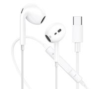 Auriculares iPhone 16 con Cable USB C, Auriculares USBC para iPhone 15 Plus/Pro/MAX, in-Ear HiFi estéreo con micrófono para Pro Air Mini/Samsung S25 S24 S23 S22 Ultra A55