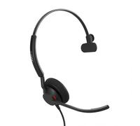 Auriculares Jabra Engage 40 con cable USB-A/USB-C para oficina y Contact Center con cancelación de ruido y doble micrófono negros