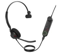 Auriculares Jabra Engage 50 II con cable USB-C para oficina/call center con cancelación de ruido, micrófono triple y control en línea negros