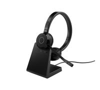Auriculares Jabra Evolve 65 TE inalámbricos Bluetooth y USB con cancelación de ruido pasiva negros