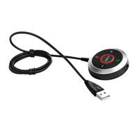 Auriculares Jabra Evolve 80 con controlador USB con cable negro y plata