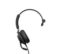 Auriculares Jabra Evolve2 40 SE con cable USB-C para llamadas y música, cancelación de ruido pasiva, micrófono profesional, negros