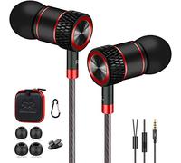 Auriculares, Jack 3.5 mm, con Reducción de Ruido de Radio , con Cable y Microfono, Headphones Wired, wired earbuds, Earphones, In ear, con Microfono Pc, Sonido Bajos Potentes, para Empresas Ordenador