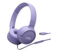 Auriculares JBL con cable USB-C Hi-Res, micrófono y diseño plegable violeta