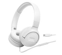 Auriculares JBL con cable USB-C, micrófono y alta resolución Hi-Res en blanco