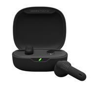JBL Wave Flex 2, Auriculares inalámbricos True Wireless, Bluetooth, autonomía de hasta 40 hrs, Sonido Pure Bass, Smart Ambient, Resistentes al Agua y al Polvo, conexión multipunto, Negro