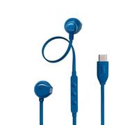 Auriculares JBL Tune 305C con cable USB-C para llamadas y música Hi-Res, micrófono, azul