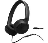 Auriculares JBL Tune 530C con cable USB-C para uso diario y llamadas, diseño plegable negro
