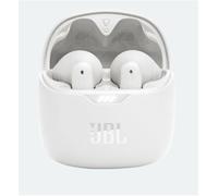 JBL Tune Flex TWS, Auriculares In Ear inalámbricos con cancelación activa del ruido, graves potentes, resistencia al agua IPX4, 8 a 24h de batería, estuche de carga, blanco
