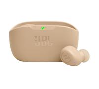 Auriculares JBL Wave Buds inalámbricos Bluetooth con sonido Deep Bass, carga rápida y protección IP54, color beige