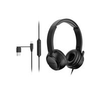 Auriculares Kensington H950 EQ con cable USB-C/USB-A, micrófono boom y cancelación de ruido ambiental