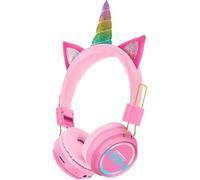 Auriculares Kids Licensing Sweet Dreams inalámbricos Bluetooth infantiles unicornio rosa con luces LED