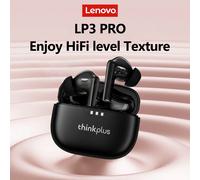 Auriculares Lenovo TWS, inalámbricos, con Bluetooth 5.3, sonido estéreo de alta fidelidad, cancelación de ruido, control táctil, llamadas de alta definición con micrófono, modelo nuevo. Black