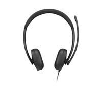 Auriculares Lenovo VoIP Headset 5000 con cable USB-C para oficina con Cancelación de Ruido negros