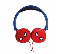 LEXIBOOK, Spider-Man, Auriculares estéreo, Volumen Seguro para niños, Plegables y Ajustables, Rojo/Azul, HP010SP
