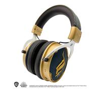 Auriculares Lexip Hogwarts Legacy Ancient Magic inalámbricos y con cable para gaming con Bluetooth, micrófono extraíble y retroiluminación, azul y oro