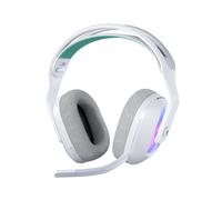 Logitech G G522 LIGHTSPEED auriculares con micrófono inalámbricos para gaming, LIGHTSYNC RGB, micrófono y audio avanzado, conexión triple - LIGHTSPEED, Bluetooth, USB-A a USB-C para PC - Blanco