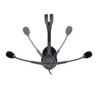 Logitech 981-000593 auricular y casco Auriculares Alámbrico Diadema Oficina/Centro de llamadas Gris