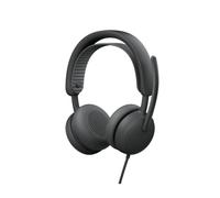 Logitech Zone Wired 2: Auriculares con cancelación de Ruido y tecnología híbrida adaptativa ANC, USB-C con Adaptador USB-A - Grafito