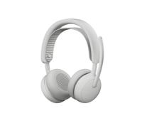 Logitech Zone Wireless 2 ES for Business: Auriculares inalámbricos con cancelación de Ruido, ANC híbrida adaptativa, Bluetooth, USB-C y USB-A, certificación para Microsoft Teams - Blanco Crudo